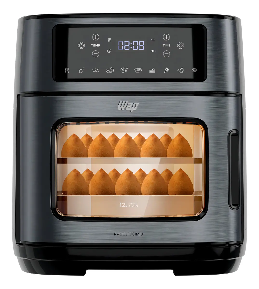 Air Fryer Oven 12L Black Inox WAP